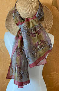 Long Voile Silk Scarf - LV_02