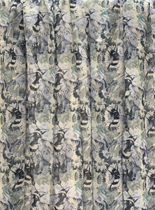 Poly Georgette - Tiny Bees (Dark) 1 meter remaining - PG_12