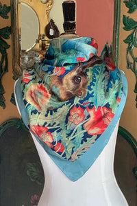 Square Quarter - Light Satin Silk Scarf - SQ_02