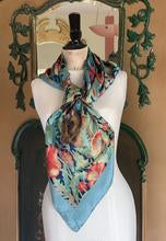 Square - Light Satin Silk Scarf - S_01