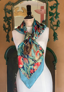 Square Quarter - Light Satin Silk Scarf - SQ_02
