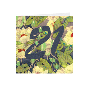 21st Birthday Greeting Card S_105