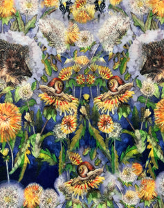Poly Soft Touch Velvet - Harry the Hedgehog 1 meter remaining - PS_10
