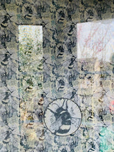 Poly Georgette - Tiny Bees (Dark) 1 meter remaining - PG_12