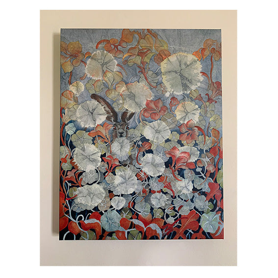 Canvas - Hare in Nasturtiums - HN_1