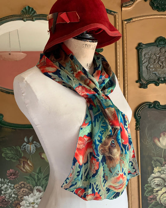 Long Satin Silk Scarf - SL_10