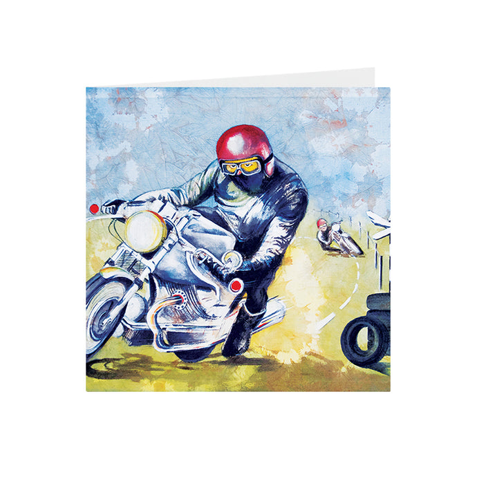 Motorbike - Racer - Greeting Card - S_03