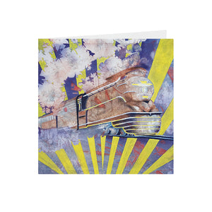 Train - Locomotive - "Broadway Limited" Express - Greeting Card -S_04
