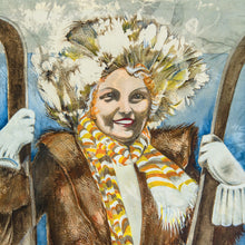 Christmas Skier - Greeting Card -S_15