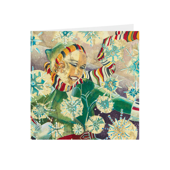 Christmas Skier - Greeting Card -S_16