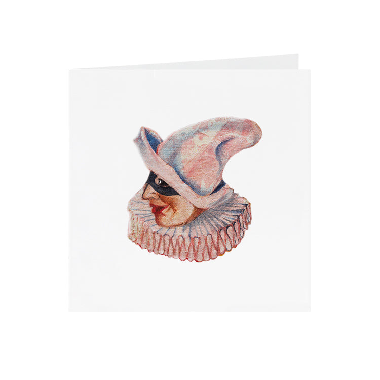 Circus Harlequin - The Face - Greeting Card - V_30