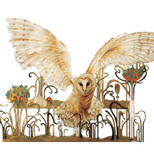 Owls in Wonderland - Barn Owl - Greeting Card - S_32