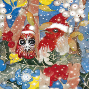 Christmas - Christmas Robins - Greeting Card - S_36