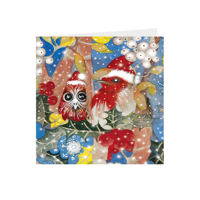 Christmas - Christmas Robins - Greeting Card - S_36