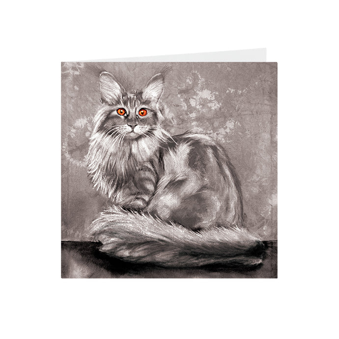 Cats - Orange eyed - Greeting Card - S_46