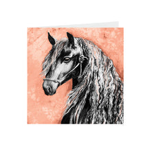 Horse - Friesian Stallion - Greeting Card - S_50