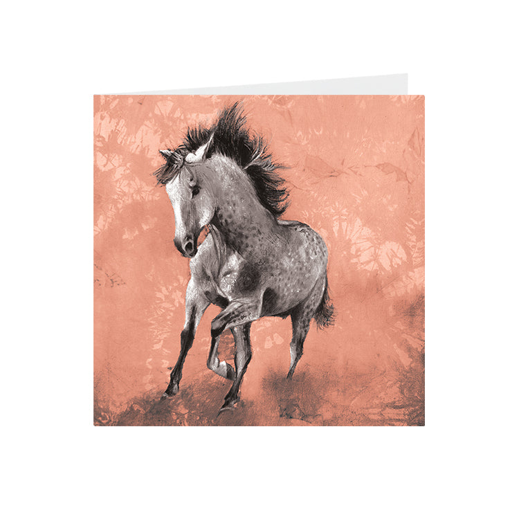 Horse - Dappled Grey - Greeting Card - S_53