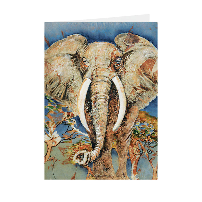 African Elephant - Greeting Card - V_05