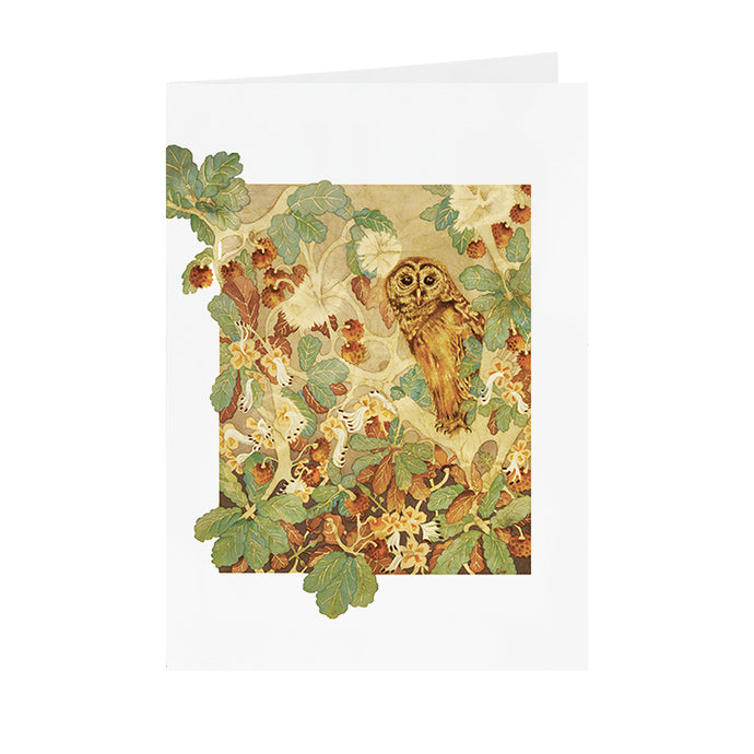 Owls in Wonderland - Hoot Owl - Greeting Card - V_08