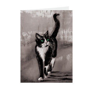 Cats - Green eyed - Greeting Card V_123
