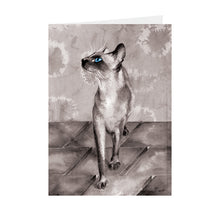 Cats - Blue eyed - Greeting Card - V_126
