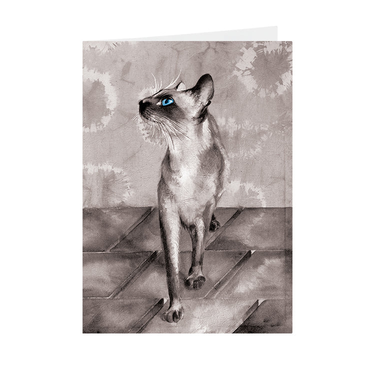 Cats - Blue eyed - Greeting Card - V_126