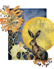 Hares in Wonderland - Moonlight Hare - Greeting Card - V_18