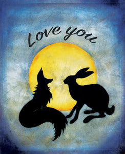 Silhouettes - Love You - Greeting Card - V_19