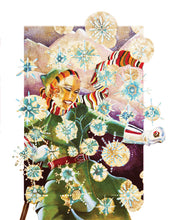 Christmas Skier - Greeting Card - V_30
