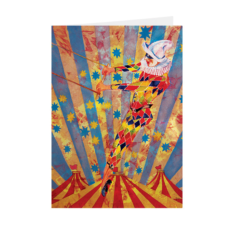 Circus Harlequin - Harlequin Design - Greeting Card - V_31