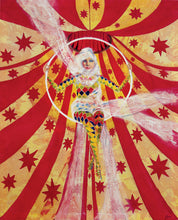 Circus Harlequin - Trapeze artist - Greeting Card - V_33