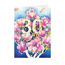 Birthdays - "30th" Magnolia - Greeting Card - V_91