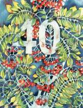 Birthdays - "40th" Rowan Tree - Greeting Card - V_92