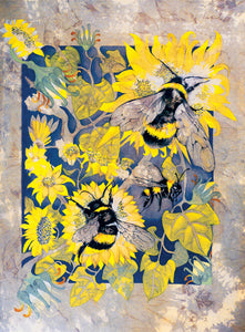 Bees in Wonderland - Busy Bees - Greeting Card - V_97