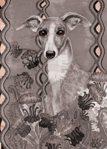 Dogs - Whippet - Greeting Card - V_115